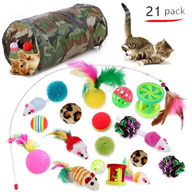 Collapsible Crinkle Kitten Cat Tunnel